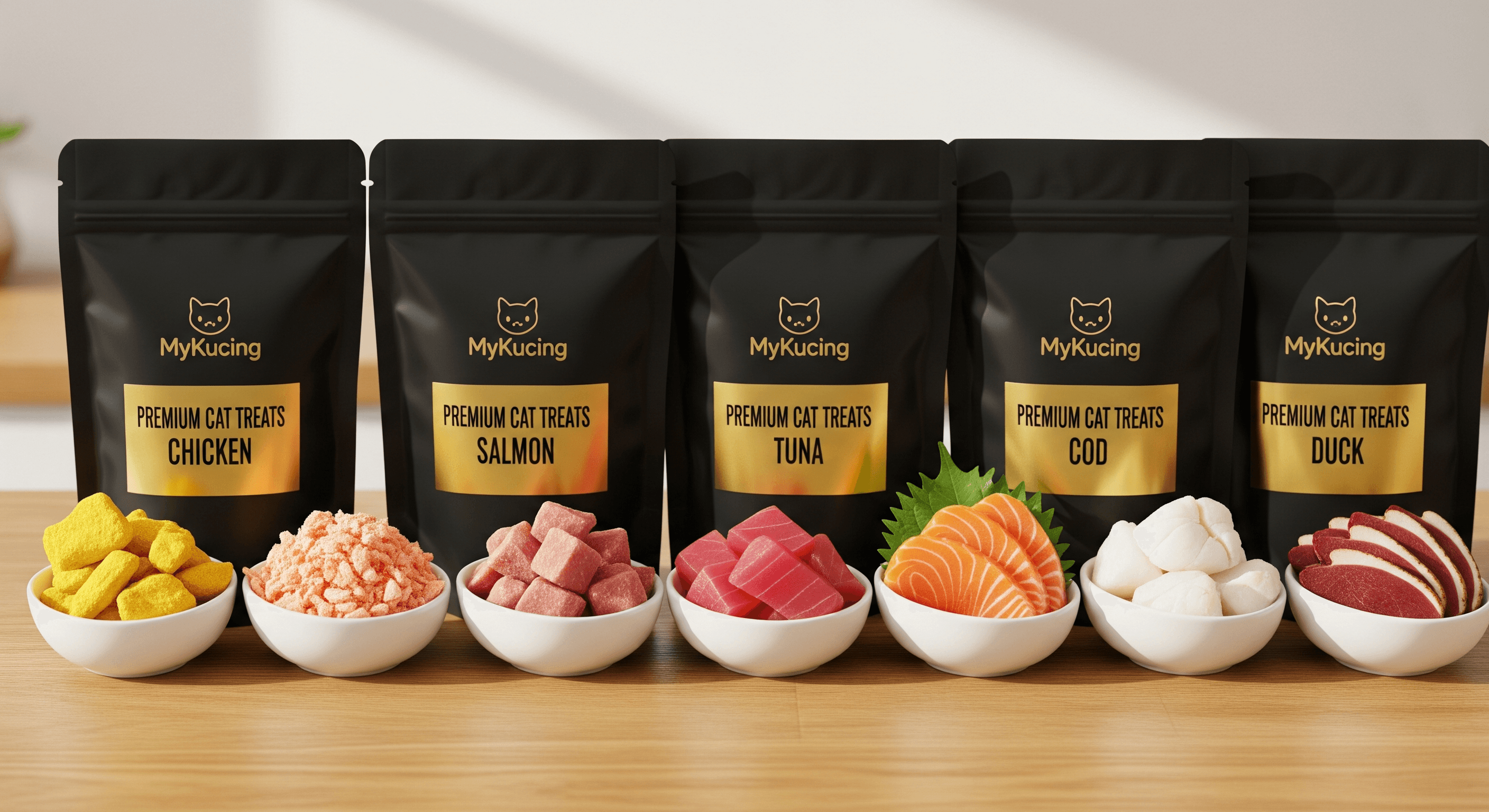 5-in-1 Freeze-Dried Cat Treats Variety Pack (50g)